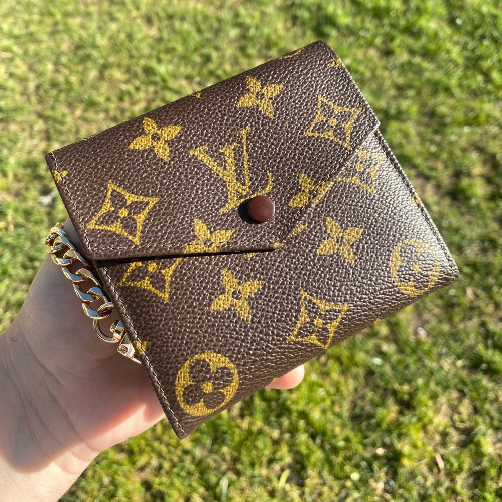 Louis Vuitton Monogram Portefeiulle Elise double snap trifold wallet